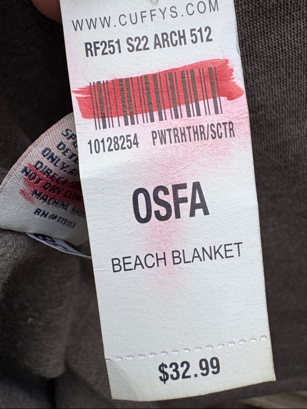 Cuffy’s Cape Cod cotton blend beach blanket! NWT!! - Picture 4 of 6